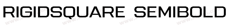 RigidSquare SemiBold字体转换